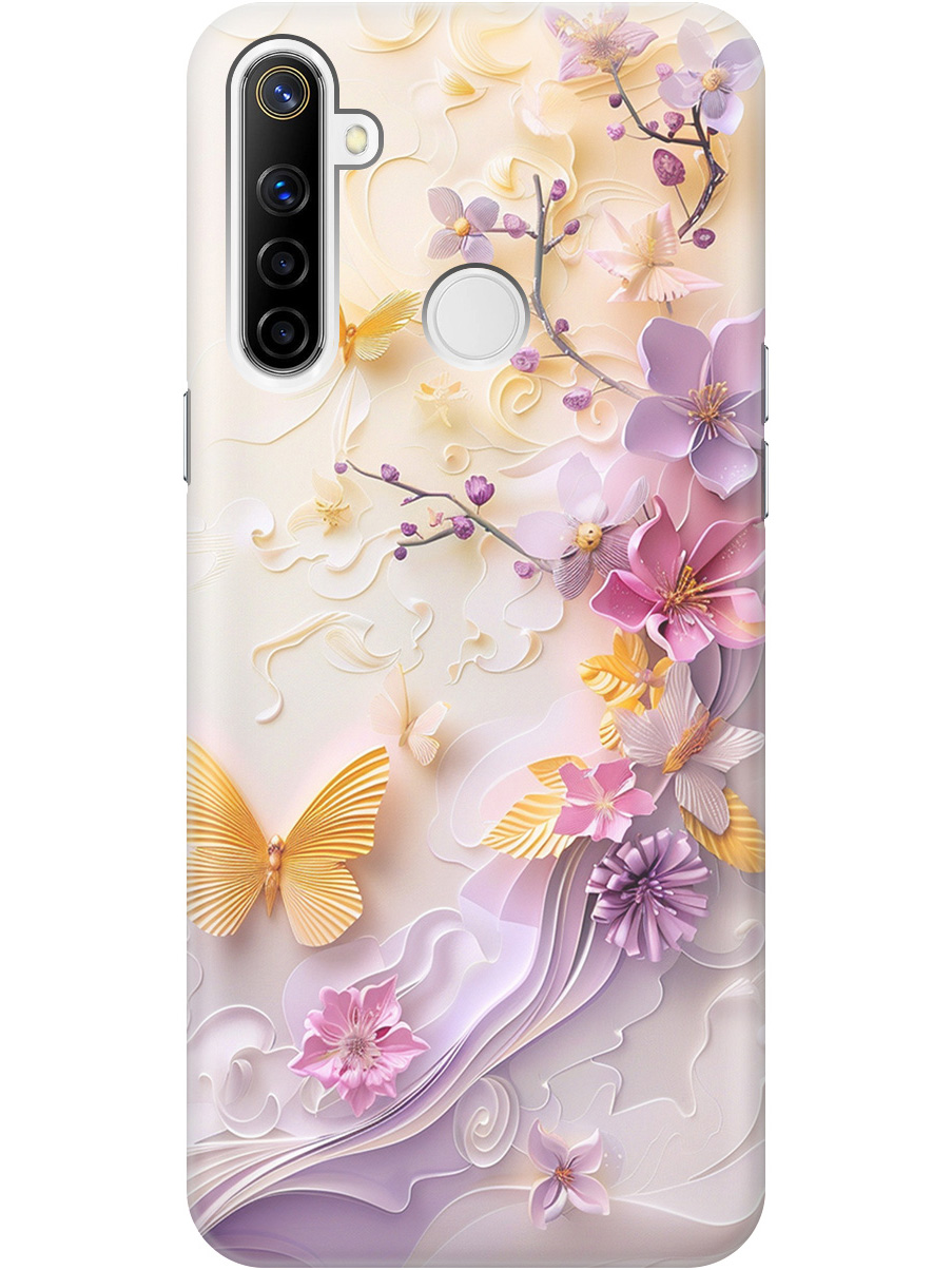 

Силиконовый чехол на Realme 5/6i/C3 с принтом "Оранжевые бабочки", Прозрачный;белый;оранжевый;фиолетовый, 726149623