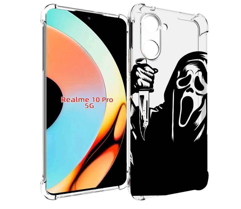 Чехол бампер MyPads крик-с-ножом для Realme 10 Pro противоударный
