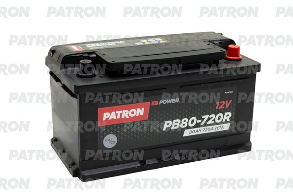 

Аккумулятор PATRON POWER 12V 80AH 720A (R+) B13 315x175x175mm 17,5kg
