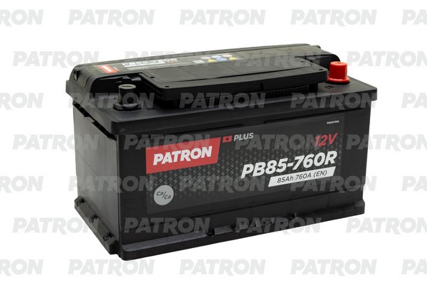 

Аккумулятор PATRON PLUS 12V 85AH 760A (R+) B13 315x175x175mm 17,9kg