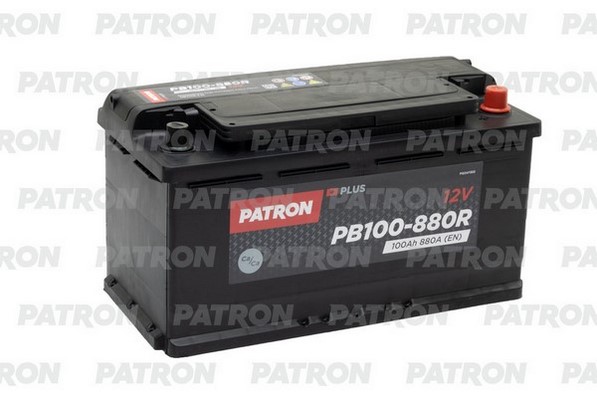 Аккумулятор PATRON PLUS 12V 100AH 880A ETN 0(R+) B13 353x175x190mm 21,6kg