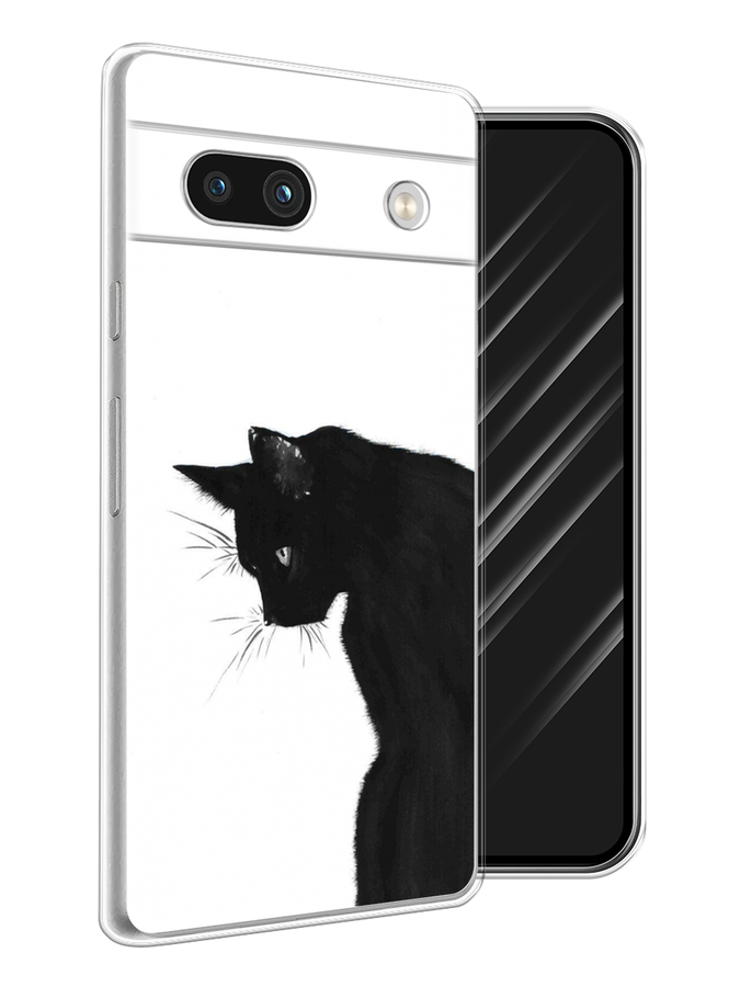 

Чехол Awog на Google Pixel 7A "Black cat", Черный;белый, 271450-1