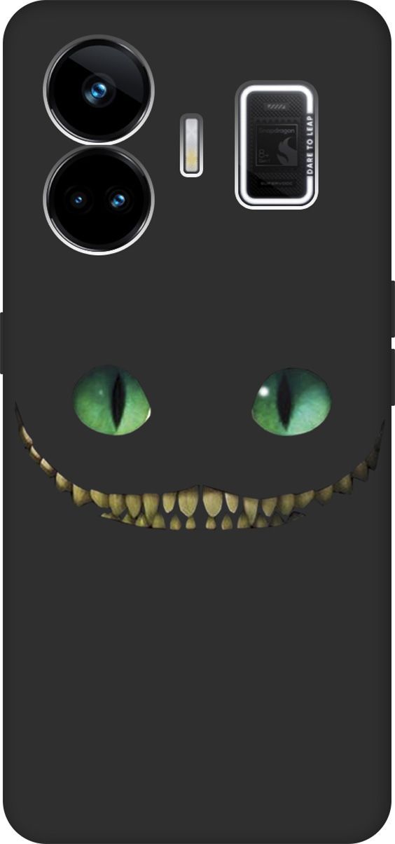 

Чехол на Realme GT Neo 5 "Cheshire Cat" черный, Черный;зеленый, 158684