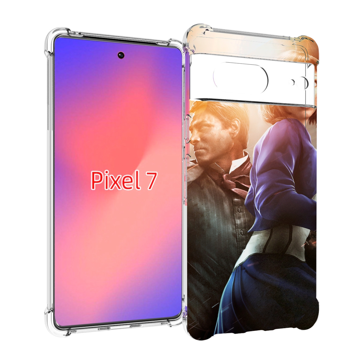 

Чехол Mypads Bioshock Infinite Для Google Pixel 7, Прозрачный, Tocco
