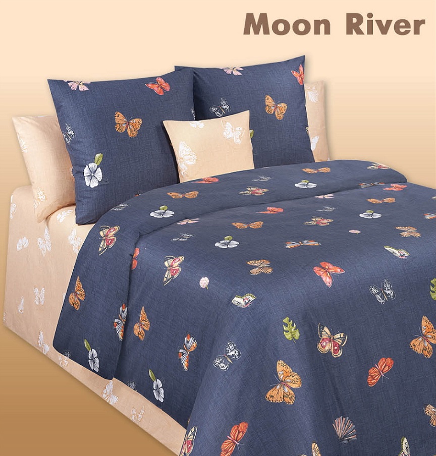 

Постельное белье Cotton Dreams Moon River лунная река, 70x70 (евро)