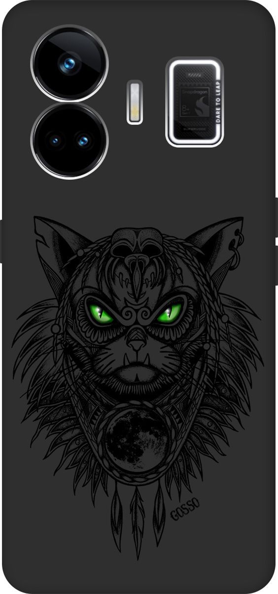 

Чехол на Realme GT Neo 5 "Shaman Cat" черный, Черный;зеленый, 158684