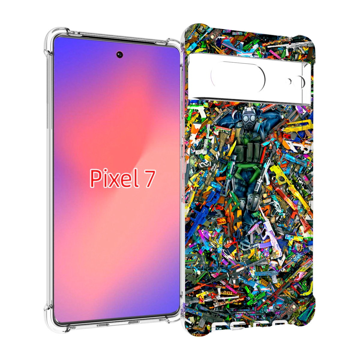 

Чехол Mypads Cs Go Guns Skins Мужской Для Google Pixel 7, Прозрачный, Tocco