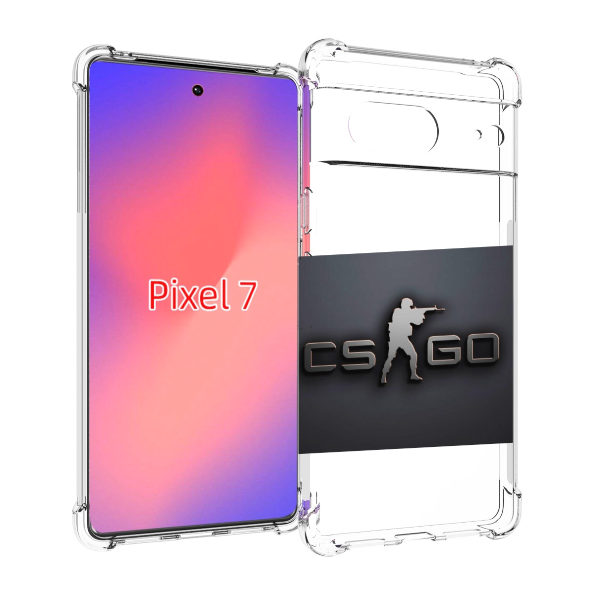 

Чехол Mypads Cs Go Логотип Мужской Для Google Pixel 7, Прозрачный, Tocco