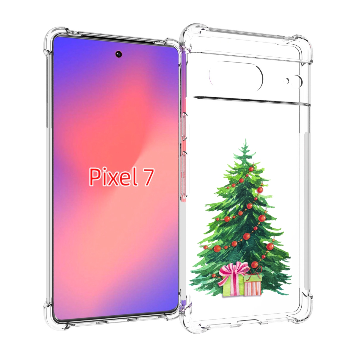 

Чехол Mypads Елка Новогодняя С Подарками Акварель Для Google Pixel 7, Прозрачный, Tocco