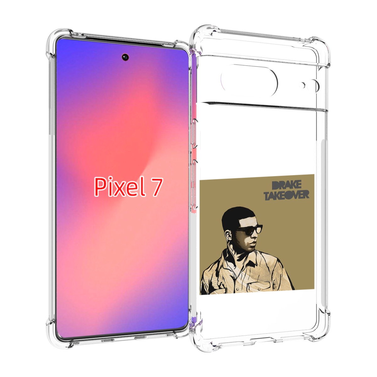 

Чехол Mypads Drake - Takeover Для Google Pixel 7, Прозрачный, Tocco