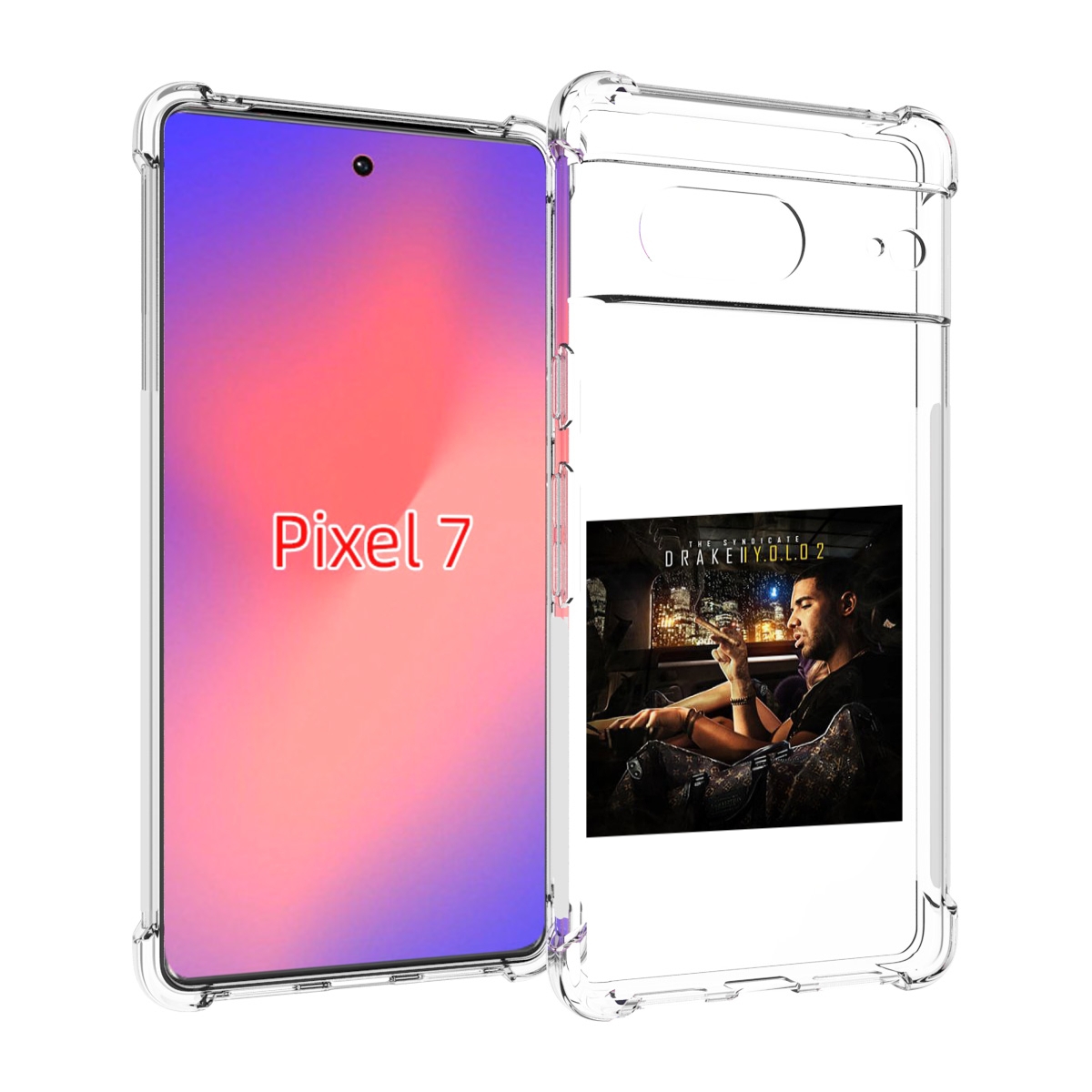 

Чехол Mypads Drake - You Only Live Once 2 Для Google Pixel 7, Прозрачный, Tocco