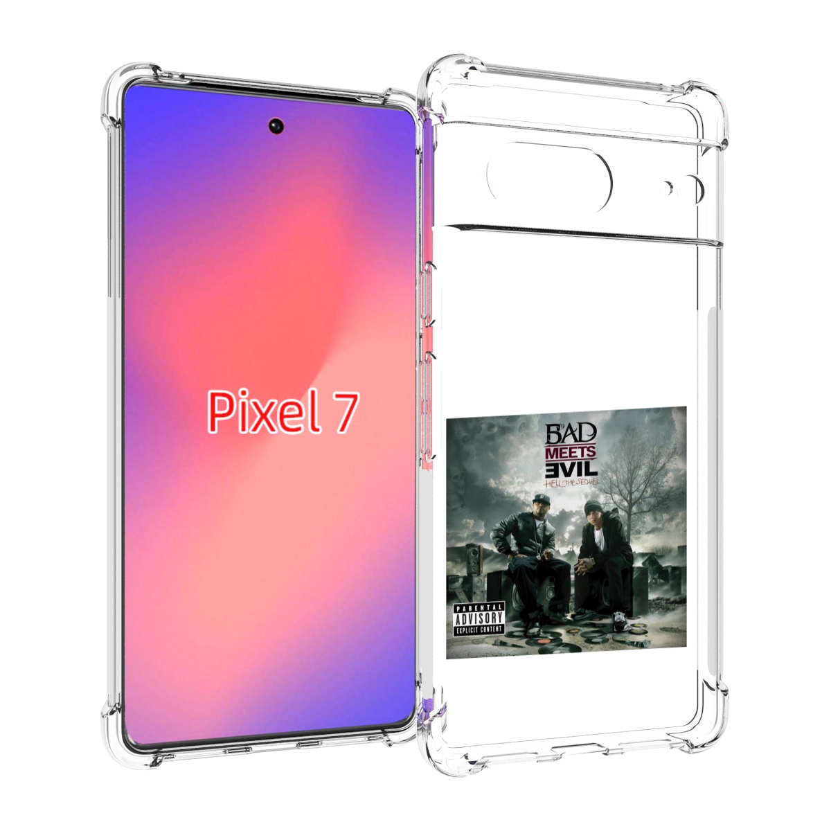 

Чехол Mypads Eminem Bad Meets Evil – Hell The Sequel Для Google Pixel 7, Прозрачный, Tocco