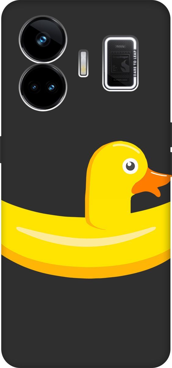 

Чехол на Realme GT Neo 5 "Duck Swim Ring" черный, Черный;белый, 158685