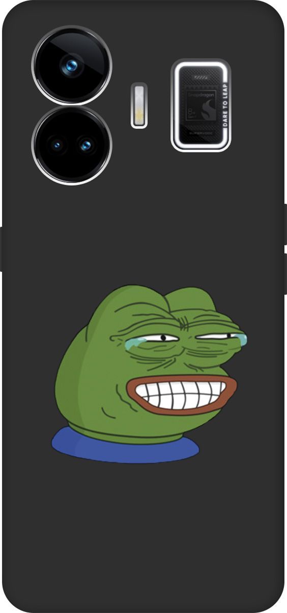 

Чехол на Realme GT Neo 5 "Pepe the Frog" черный, Черный;зеленый, 158685