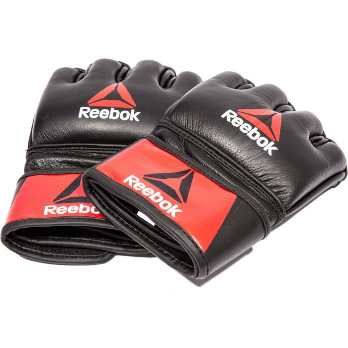 фото Профессиональные кожаные перчатки reebok combat для mma, арт. rscb-10310rdbk xl