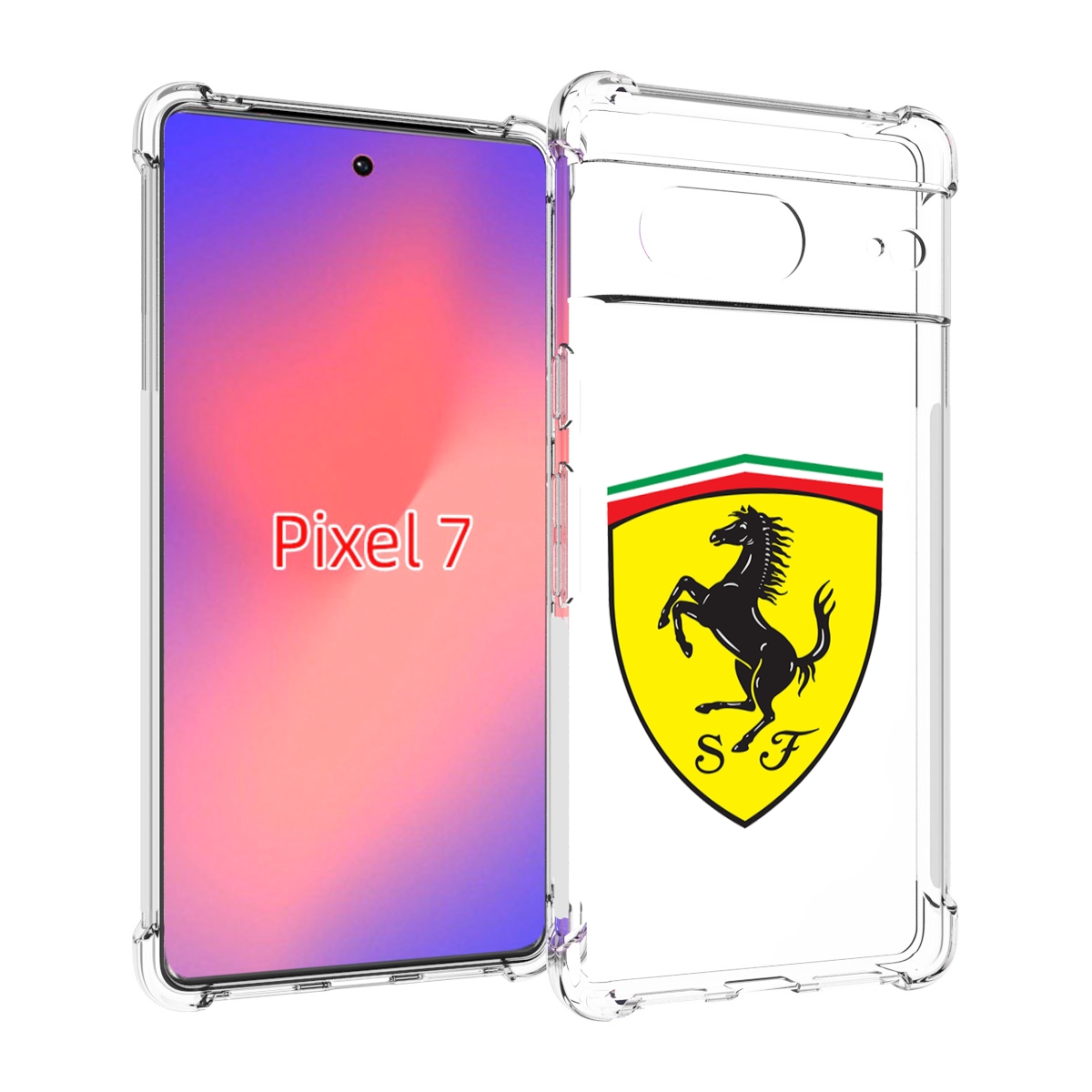 

Чехол Mypads Ferrari-3 Мужской Для Google Pixel 7, Прозрачный, Tocco