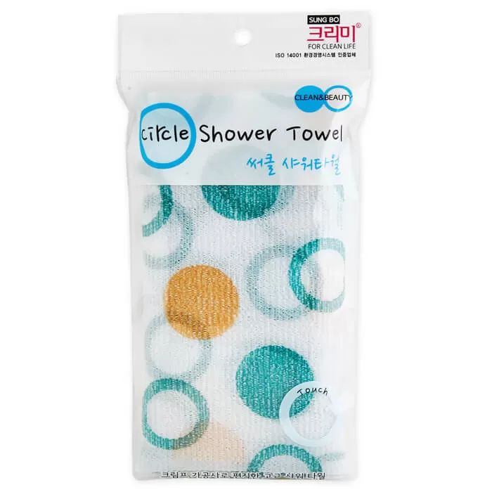 Мочалка Sung bo Cleamy 28х95 см, Circle Shower Towel мочалка sungbo cleamy daily shower towel 28х90 2шт