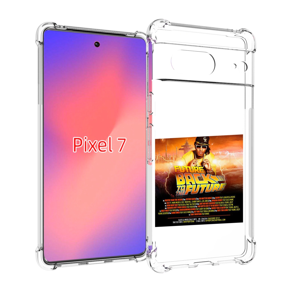 

Чехол Mypads Future - Back To The Future Для Google Pixel 7, Прозрачный, Tocco