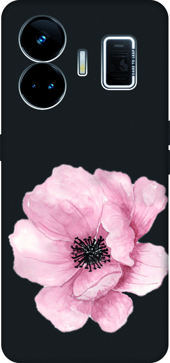

Чехол на Realme GT Neo 5 "Pink Flower" черный, Черный;белый, 158686