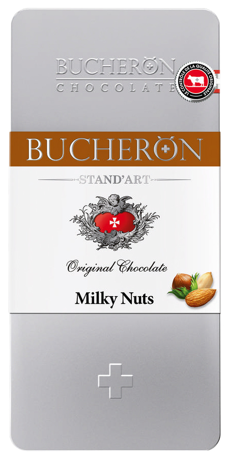 Шоколад bucheron/бушерон молочн.с орехом 100г