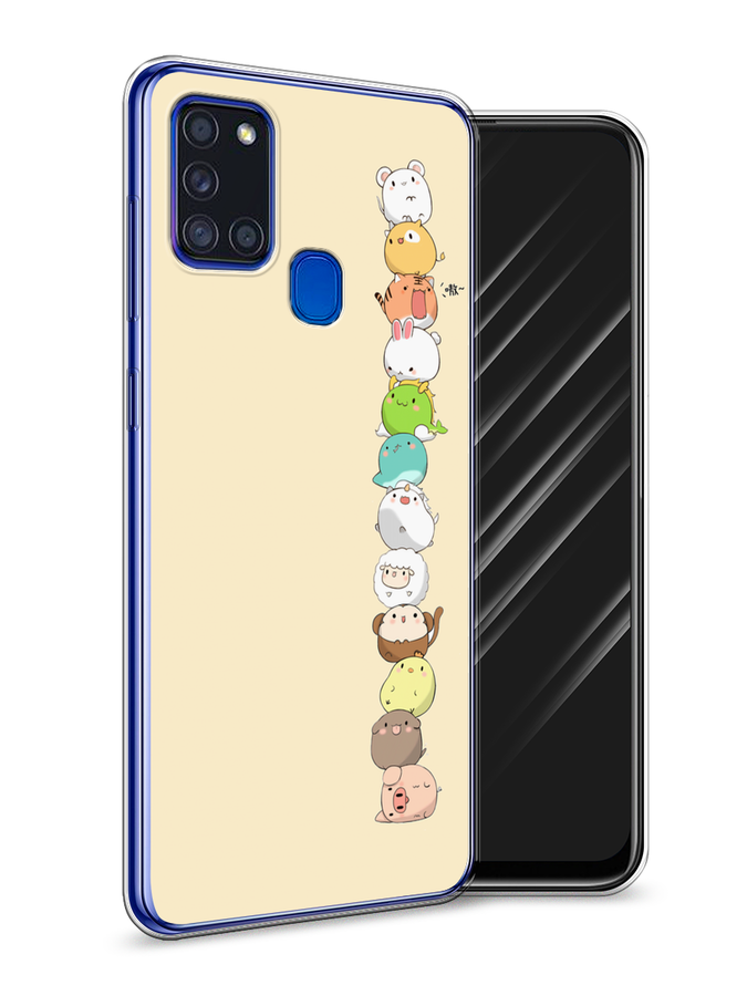 

Чехол Awog на Samsung Galaxy A21s / Самсунг A21s "Питомцы Чиби", Разноцветный, 2100250-2