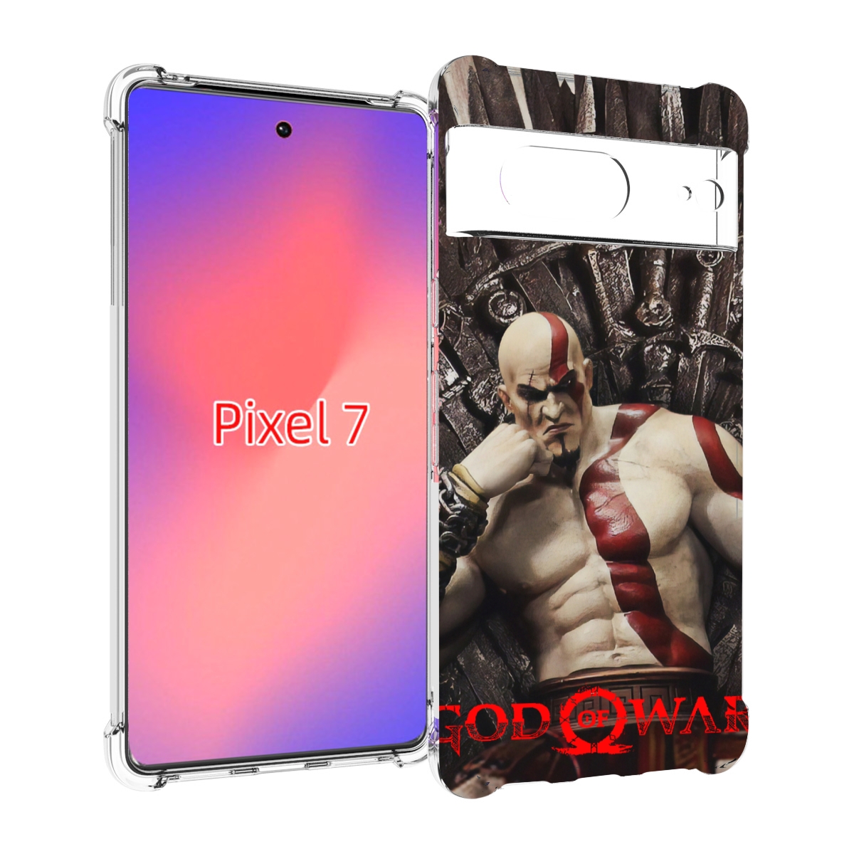 

Чехол Mypads God Of War Кратос Для Google Pixel 7, Прозрачный, Tocco