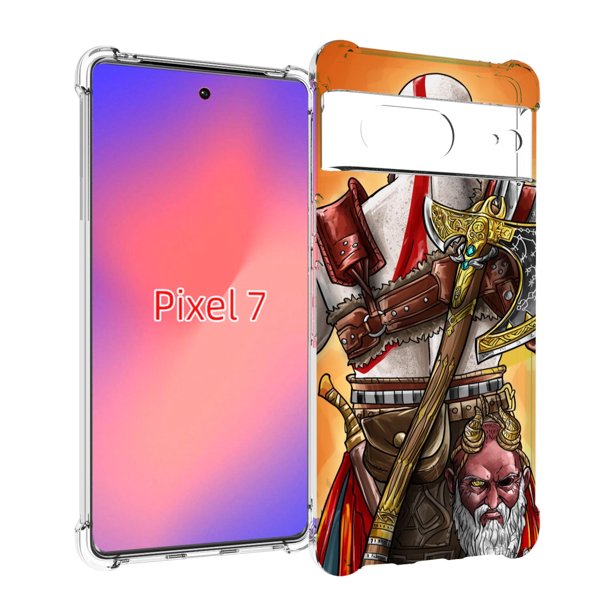 

Чехол Mypads God Of War Для Google Pixel 7, Прозрачный, Tocco