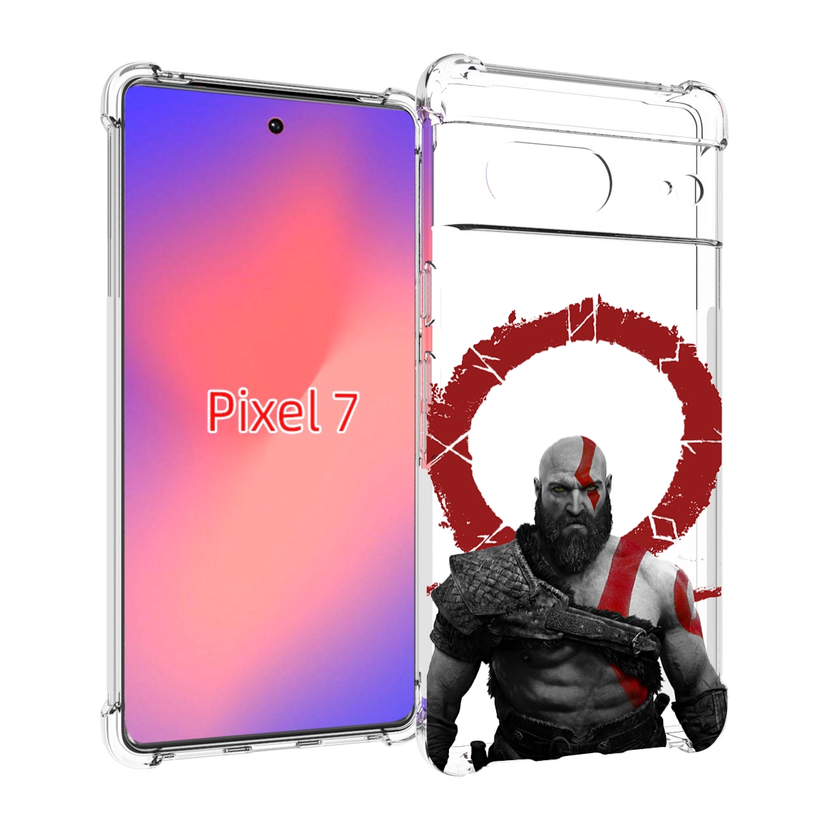 

Чехол Mypads God-Of-War Для Google Pixel 7, Прозрачный, Tocco