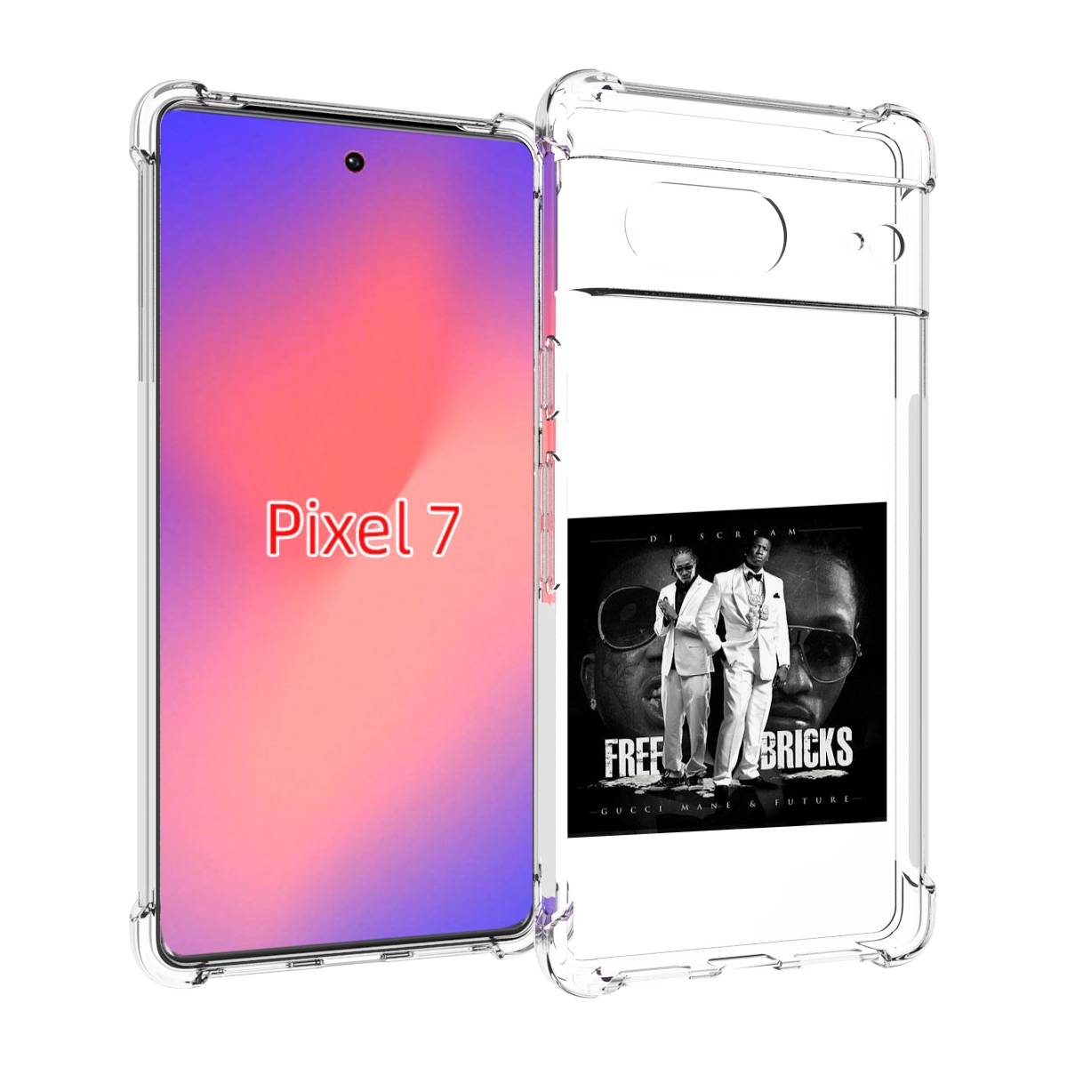 

Чехол Mypads Gucci Mane & Future - Free Bricks Для Google Pixel 7, Прозрачный, Tocco