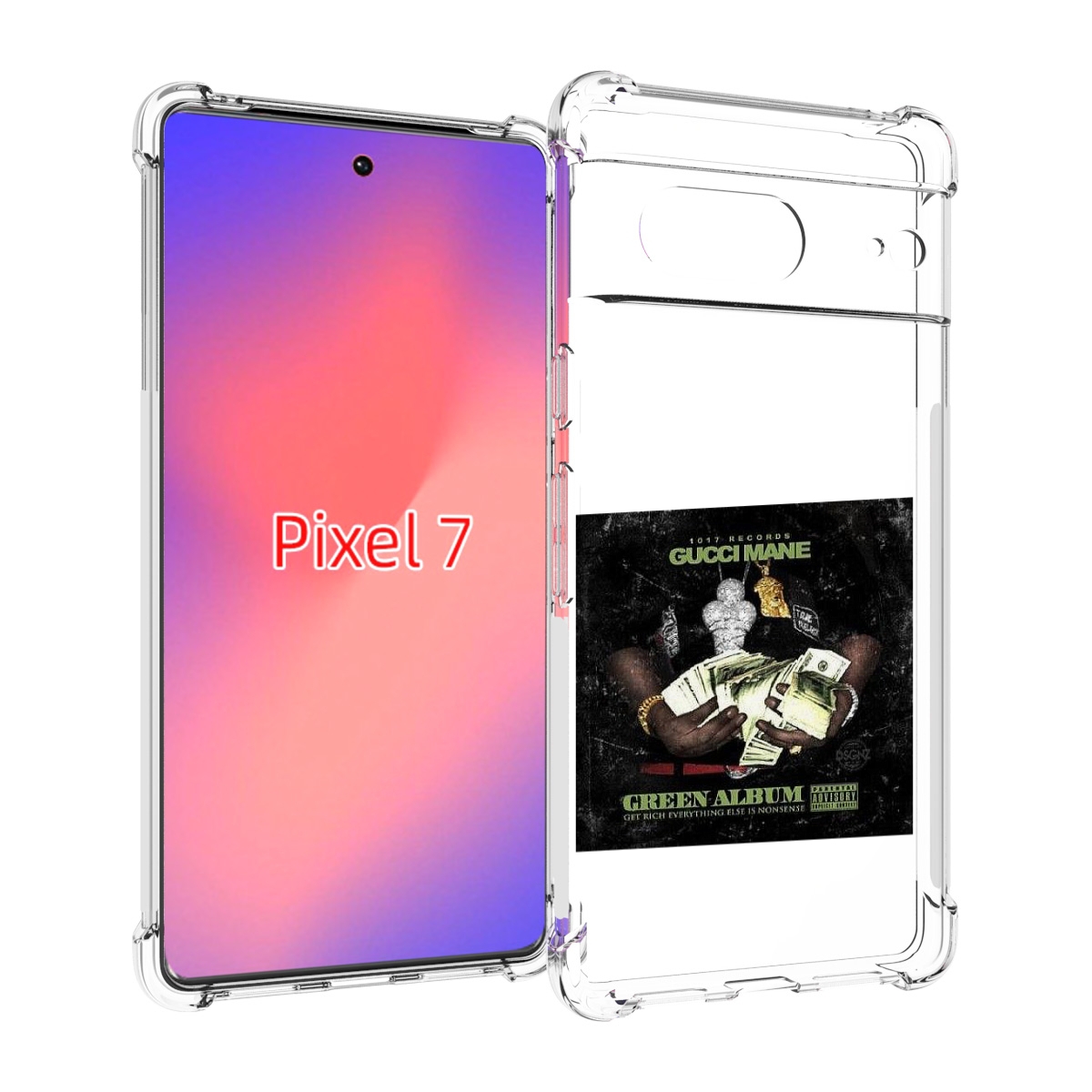 

Чехол Mypads Gucci Mane & Migos - The Green Album Для Google Pixel 7, Прозрачный, Tocco