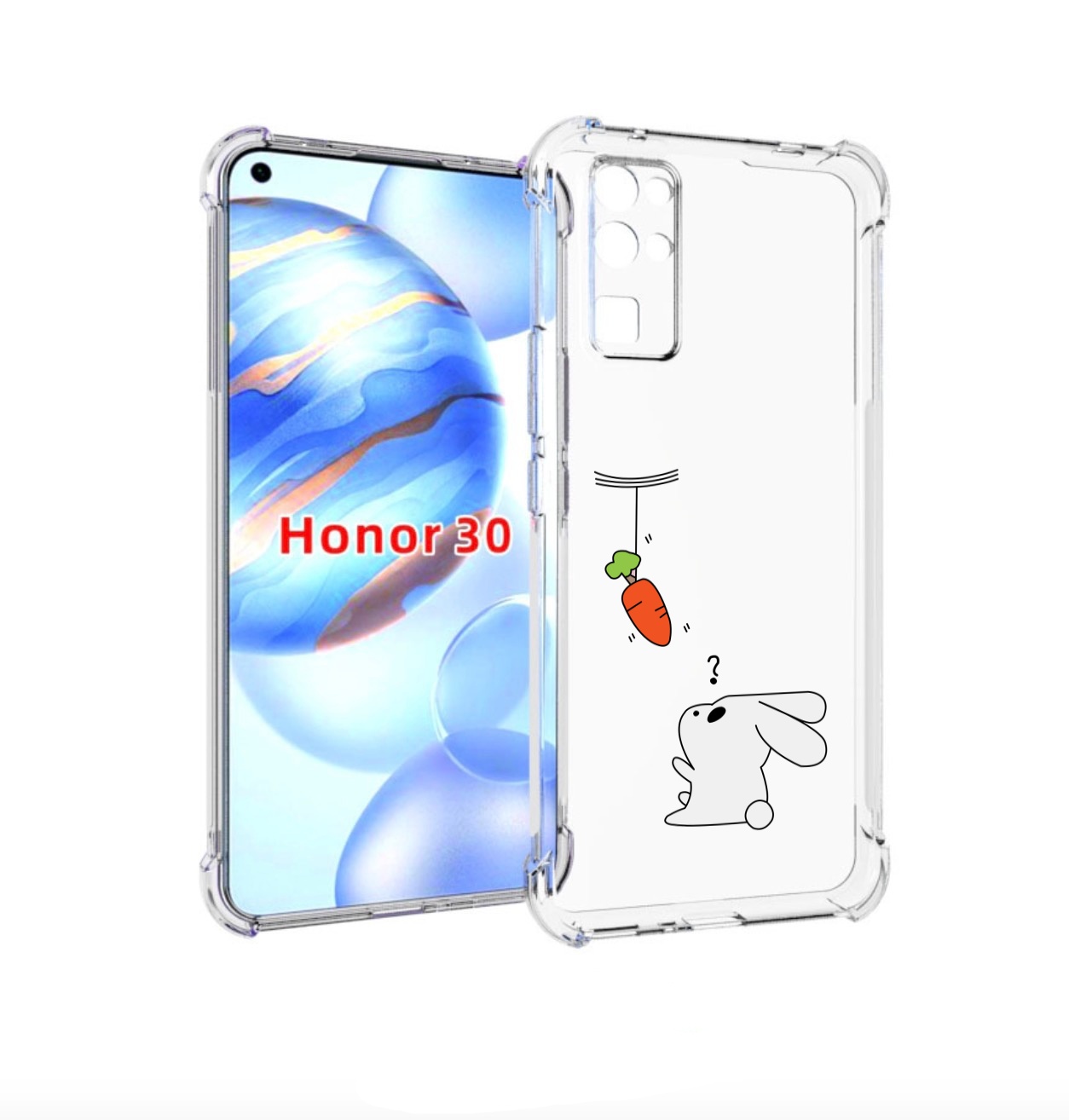 

Чехол бампер MyPads морковка детский для Honor 30 (BMH-AN10) про, Прозрачный, Tocco
