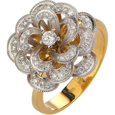 

Кольцо из серебра р.  Эстет 01К1513889РАЦ, фианит, 01К1513889РАЦ