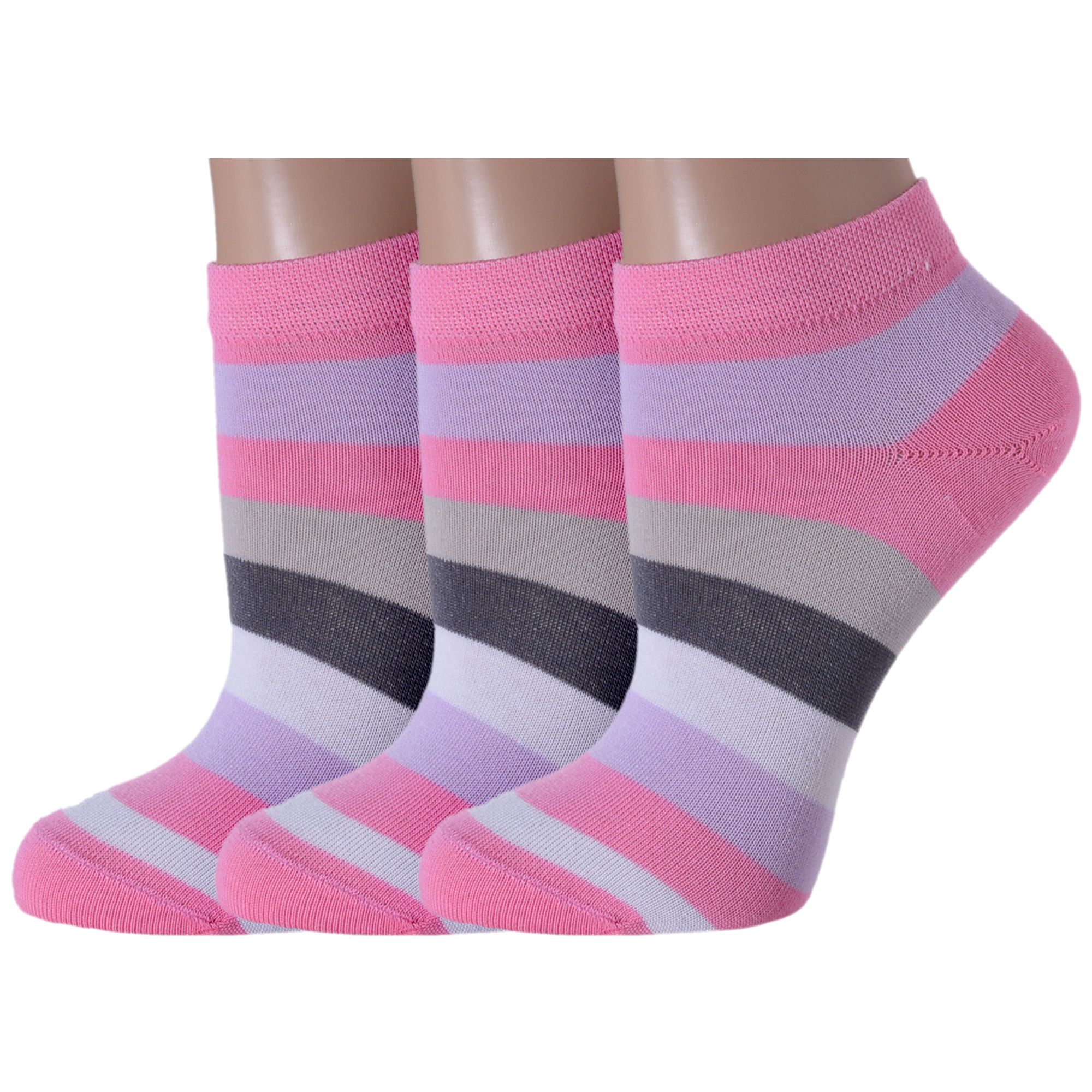 

Комплект носков женских LorenzLine 3-Д25 розовых; разноцветных 23, Розовый;разноцветный, 3-Д25