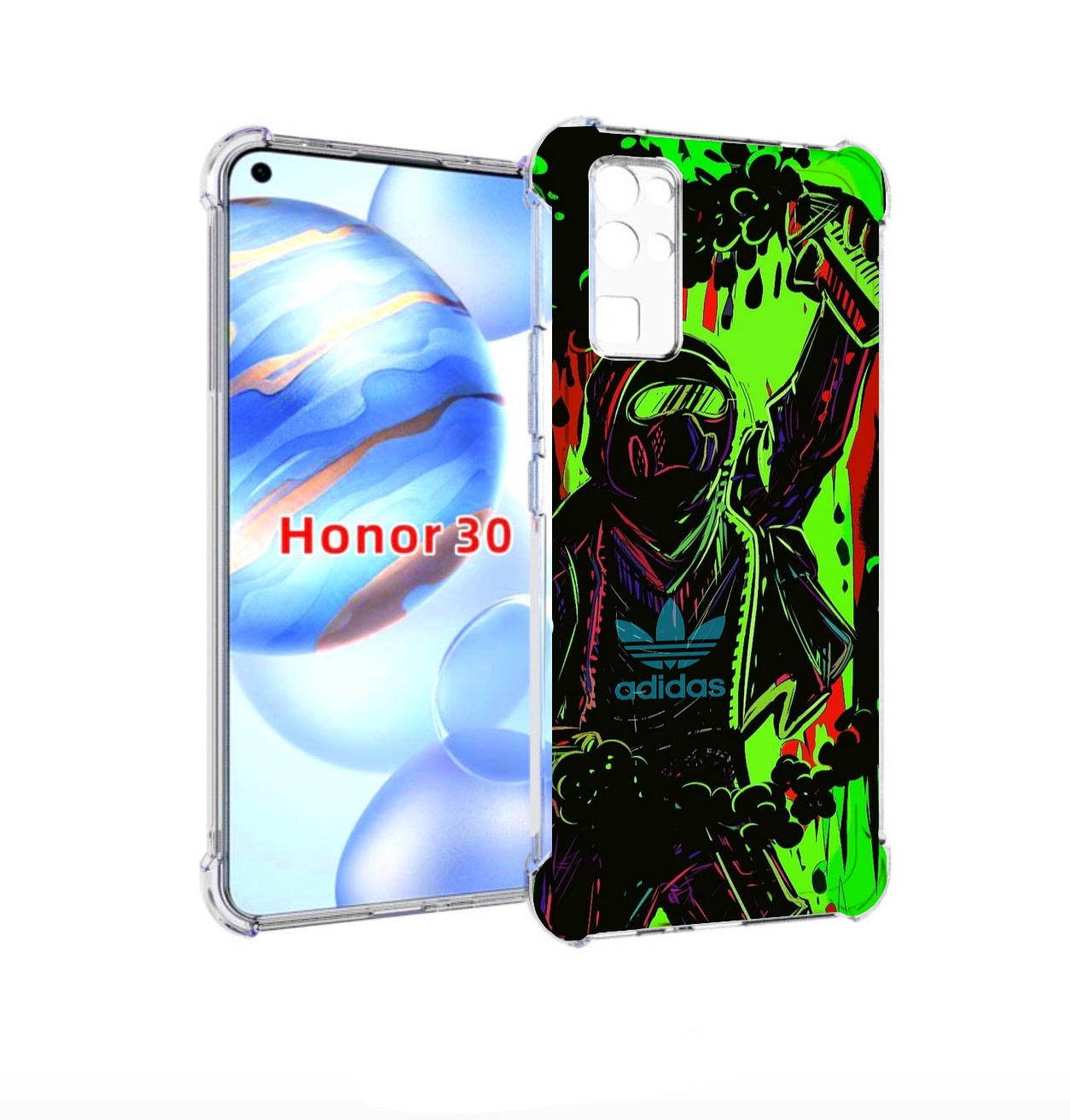

Чехол бампер MyPads мужчина в красках адидас для Honor 30 (BMH-A, Прозрачный, Tocco