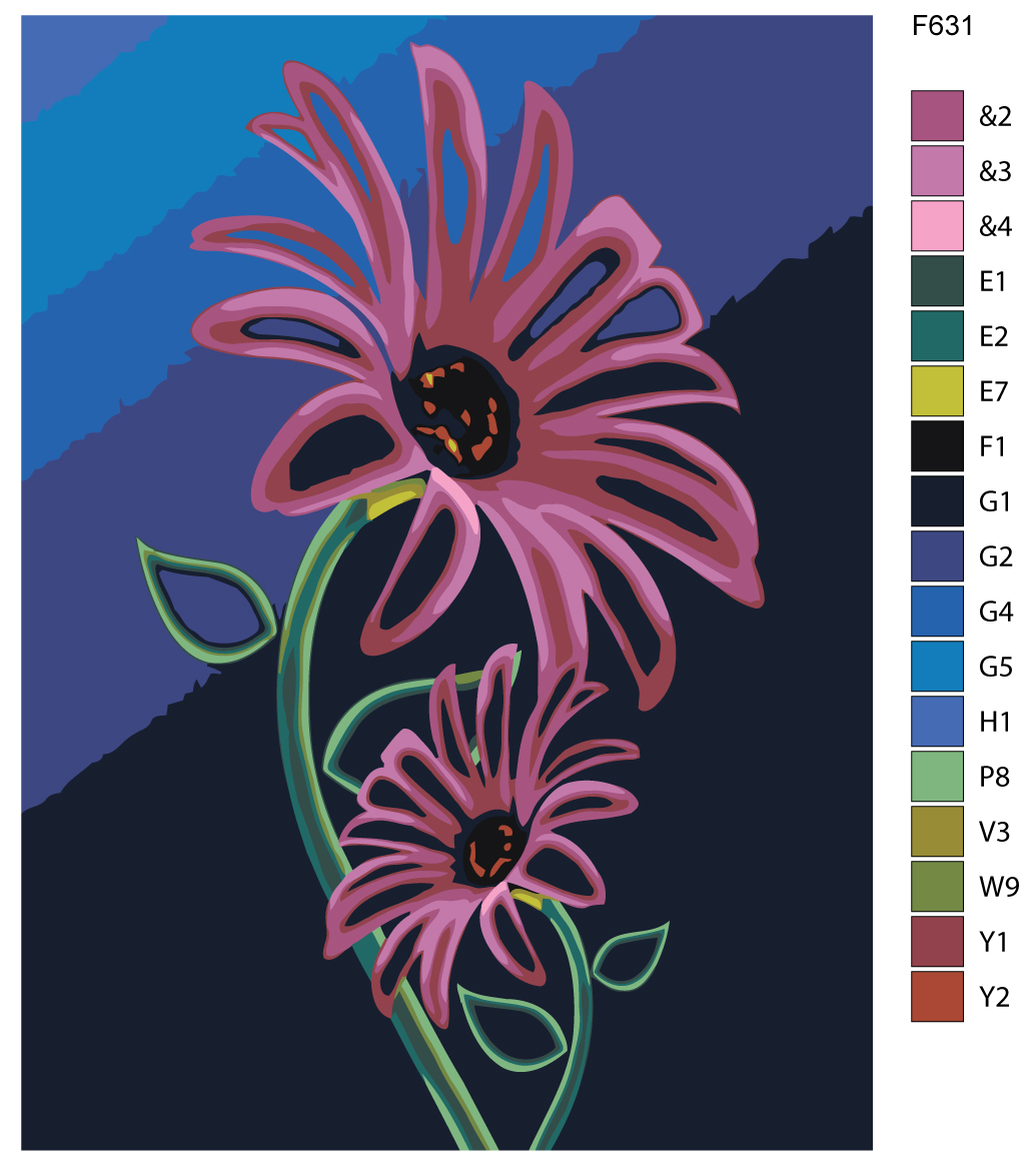 

Картина по номерам, "Живопись по номерам", 45 х 60, F63, F63