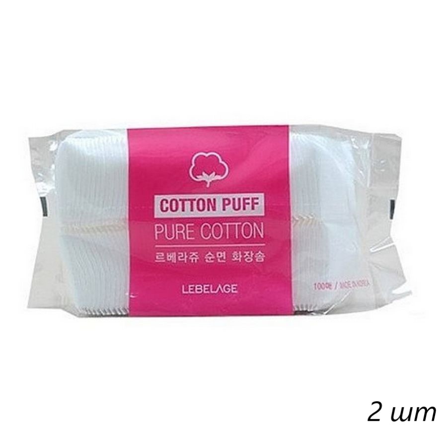 Lebelage Ватные диски / Cotton Beauty Pure, 100 шт, (2шт.) aura ватные палочки для ежедневного применения pure cotton в полиэтилене с автозапайкой 400 шт