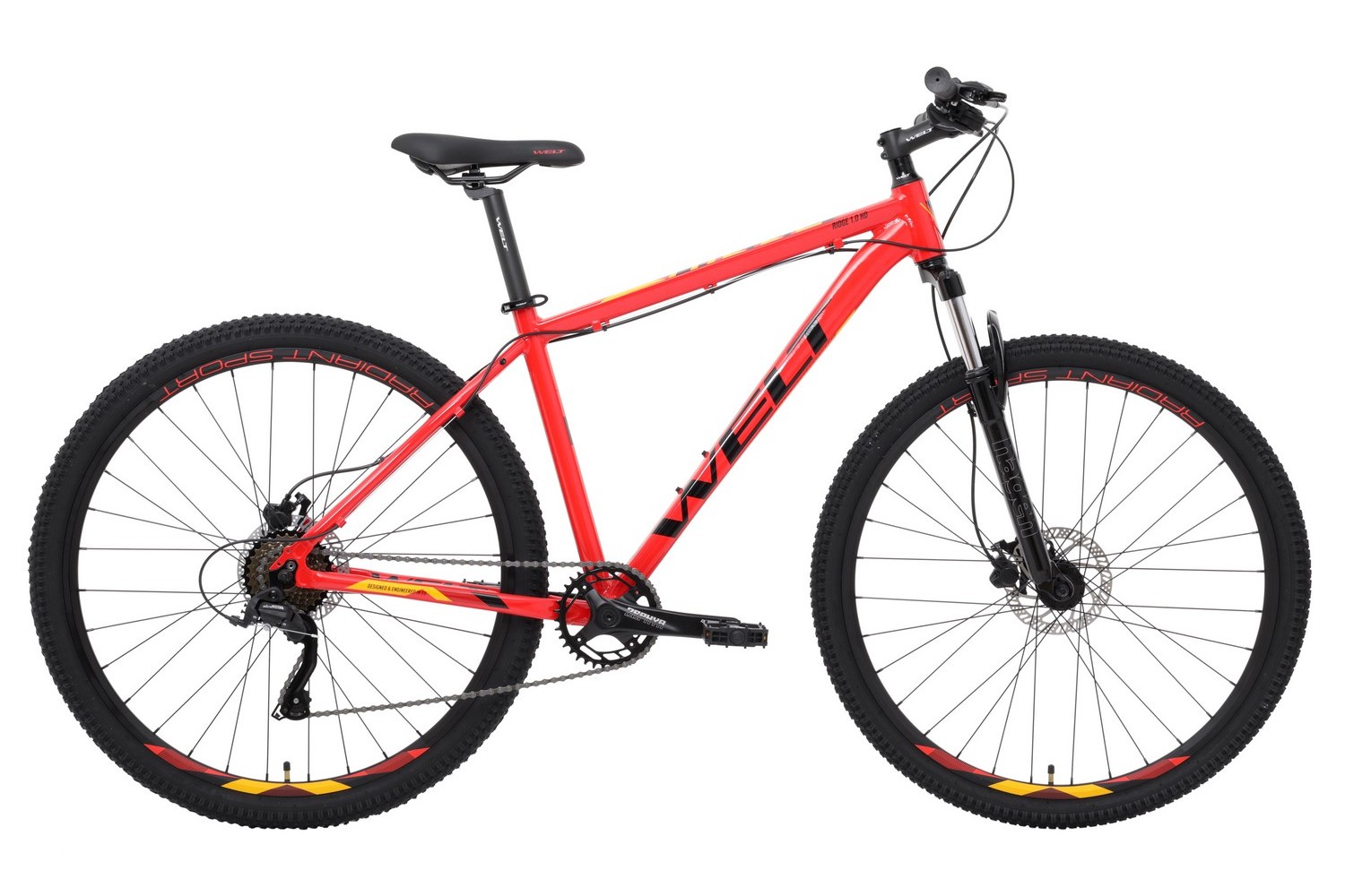 Горный велосипед Welt Ridge 1.0 HD 29, год 2023, цвет Красный, ростовка 22