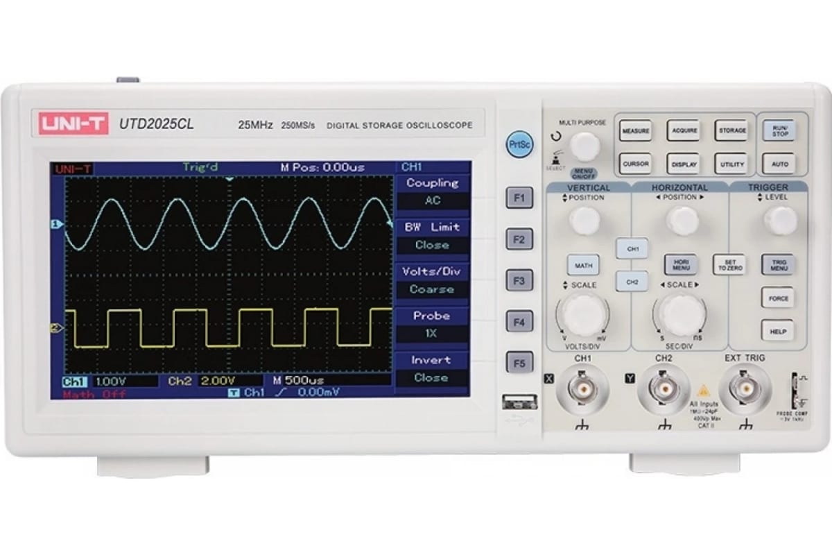 Цифровой осциллограф UNI-T UTD2052CL+ 00-00010277