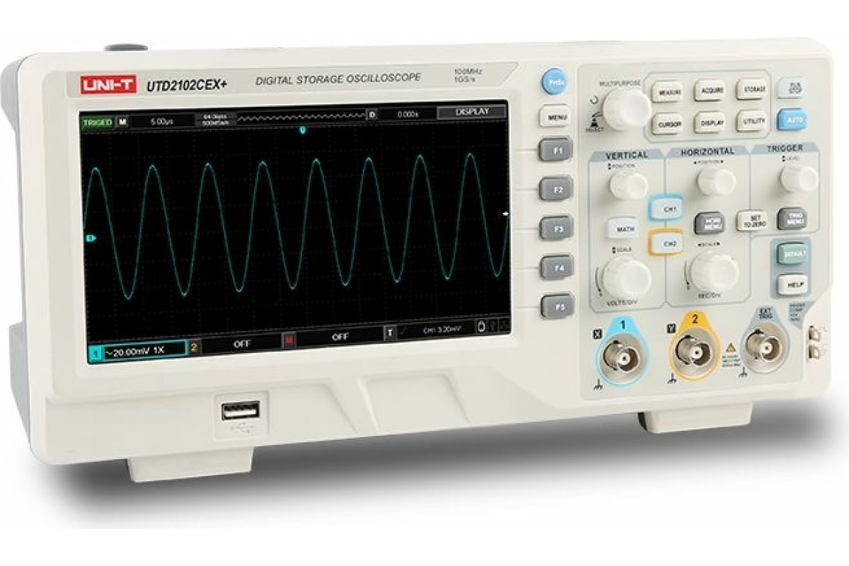 

Цифровой осциллограф UNI-T UTD2102CEX+ 00-00010276