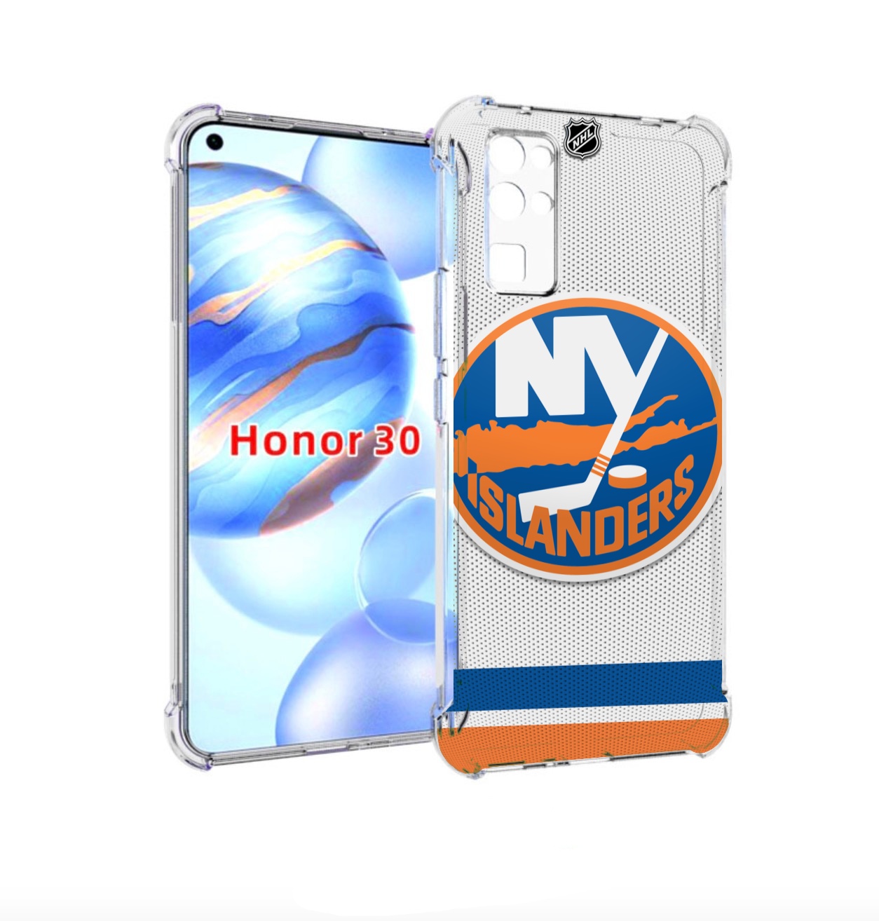 

Чехол бампер MyPads Нью Йорк аилендерс для Honor 30 (BMH-AN10), Прозрачный, Tocco