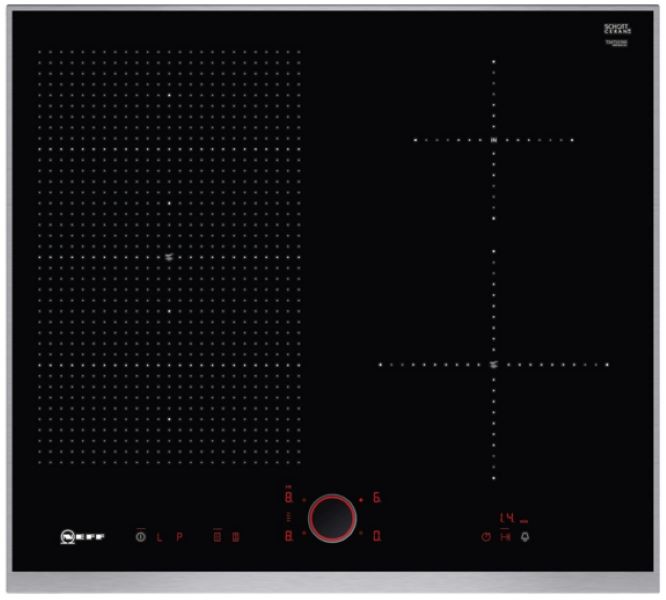 

Встраиваемая варочная панель индукционная Neff T56TS51N0 черный, T56TS51N0