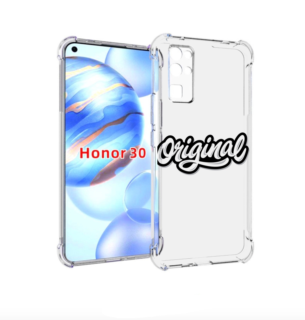 

Чехол бампер MyPads оригинал-надпись для Honor 30 (BMH-AN10) про, Прозрачный, Tocco