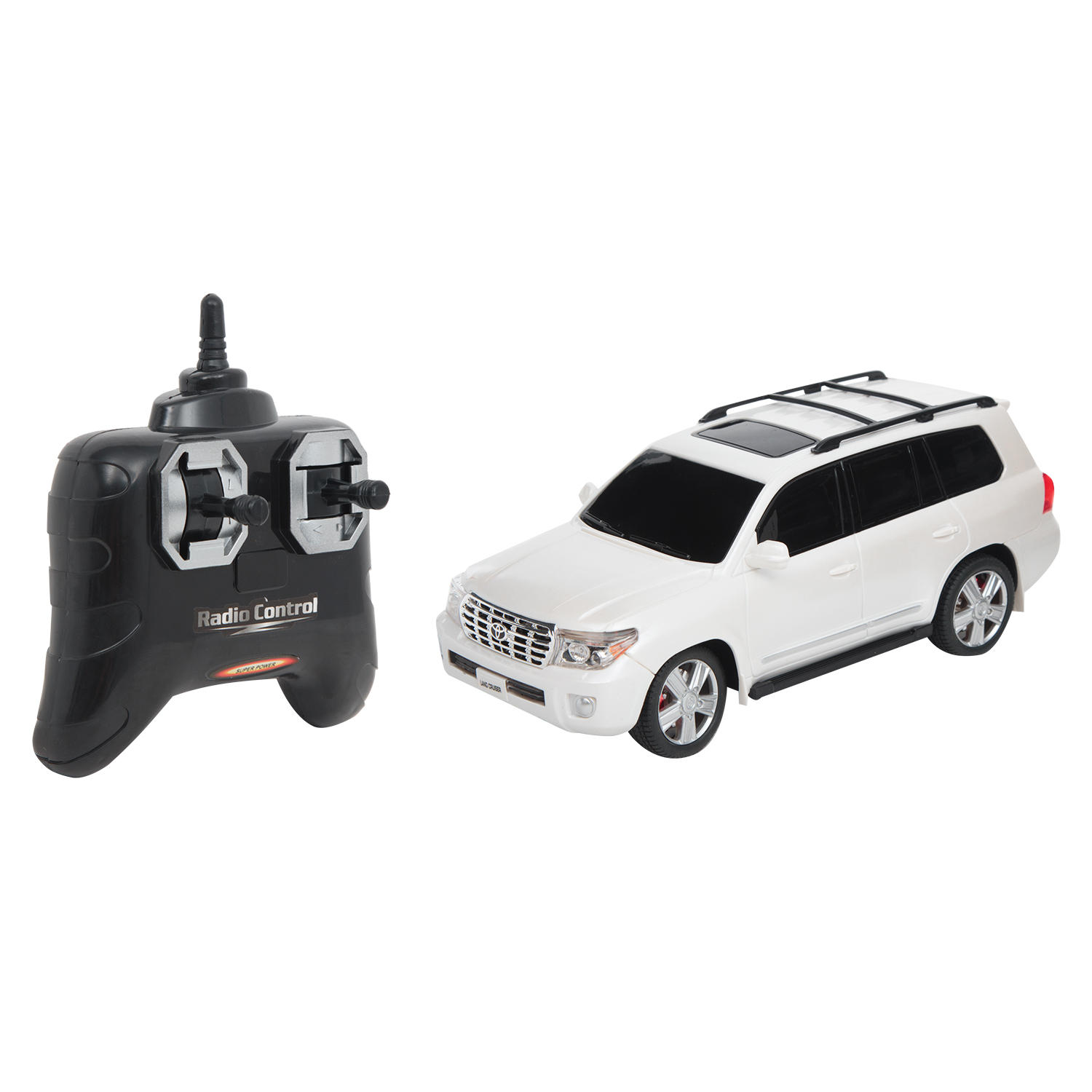 

Машина на радиоуправлении Maxi Car Vip Line Toyota Land Cruser, 1:24, серебряный