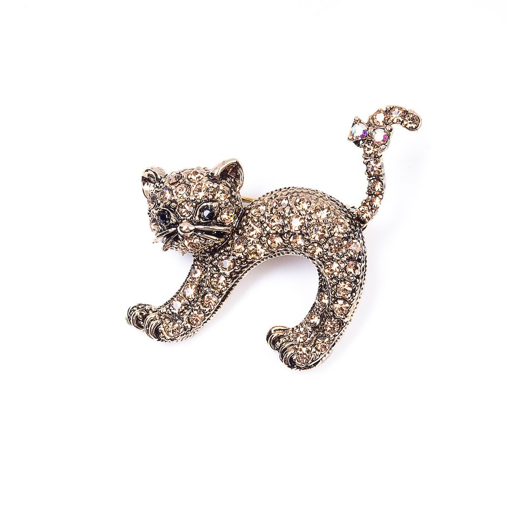 

Брошь из бижутерного сплава с swarovski Moon Paris MoS-22.03-045, MoS-22.03-045