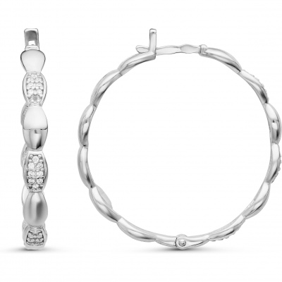 

Серьги из серебра с фианитом Эстет 45С151967, 45С151967