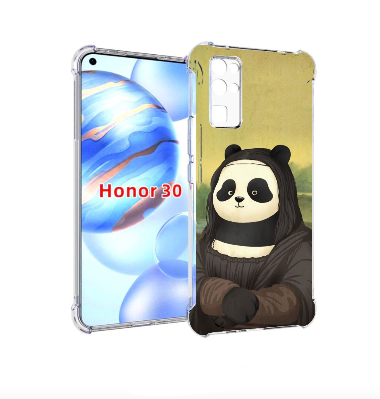 

Чехол бампер MyPads панда монализа для Honor 30 (BMH-AN10) проти, Прозрачный, Tocco