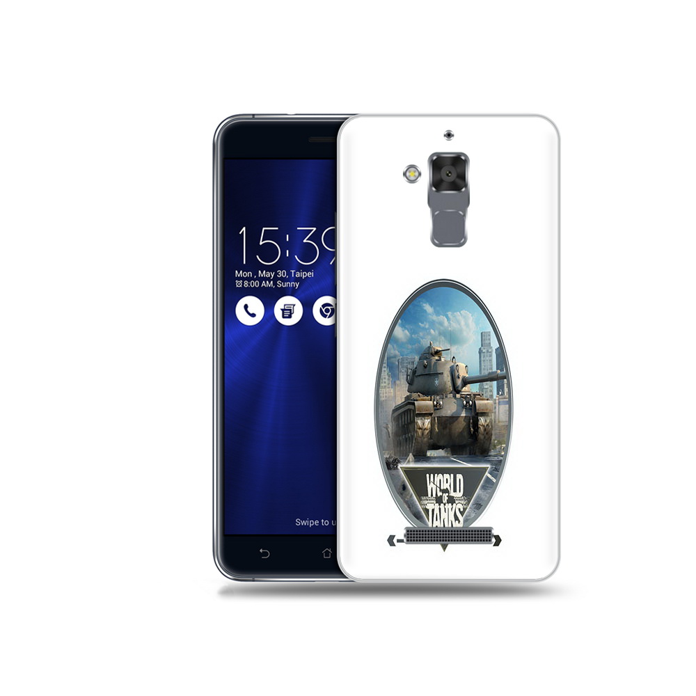 

Чехол MyPads Tocco для Asus ZenFone 3 Max (ZC520TL) игра с танками, Прозрачный, Tocco