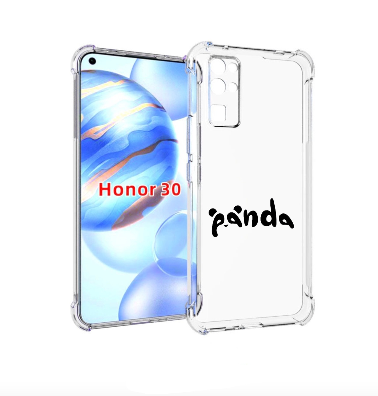 

Чехол бампер MyPads панда надпись для Honor 30 (BMH-AN10) против, Прозрачный, Tocco