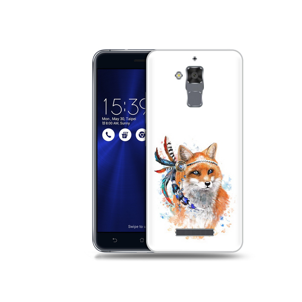 

Чехол MyPads Tocco для Asus ZenFone 3 Max (ZC520TL) инду лиса, Прозрачный, Tocco