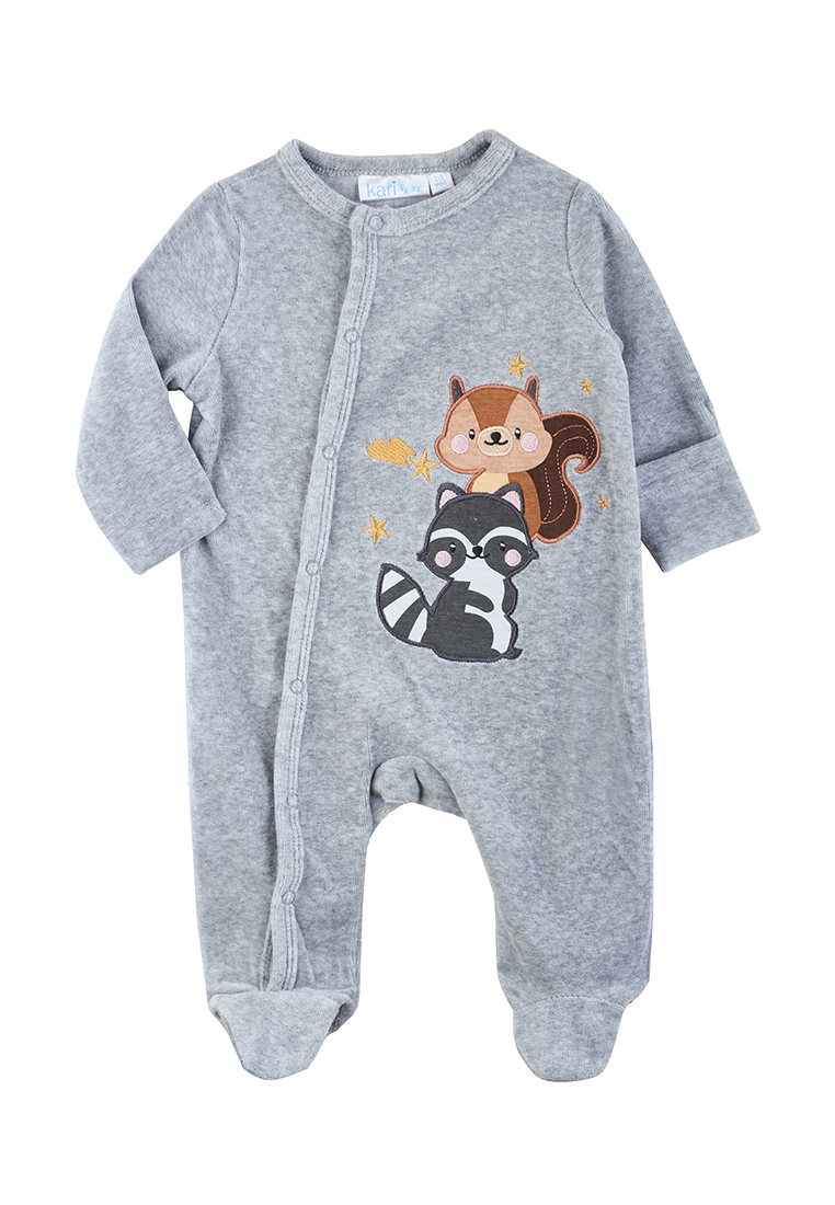 фото Комбинезон детский повседневный kari baby aw21b02303307 светло-серый р.62